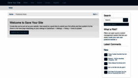 What Saveyoursite.win website looked like in 2020 (5 years ago)