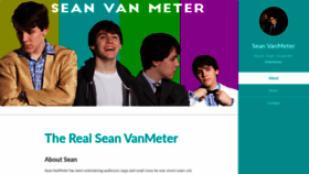 What Seanvanmeter.com website looked like in 2020 (4 years ago)