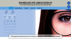 What Shorelineeye.com website looked like in 2020 (4 years ago)