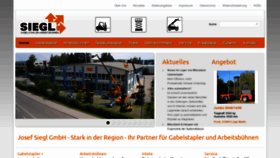 What Siegl-gmbh.de website looked like in 2020 (4 years ago)