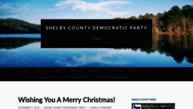 What Shelbycountydems.com website looked like in 2020 (4 years ago)