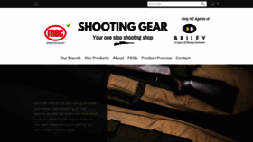 What Shootinggear.co.nz website looked like in 2020 (4 years ago)