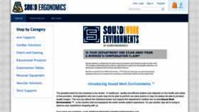 What Soundergonomics.com website looked like in 2020 (4 years ago)
