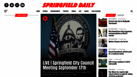 What Springfielddaily.com website looked like in 2020 (4 years ago)