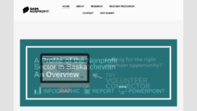 What Sasknonprofit.ca website looked like in 2020 (4 years ago)
