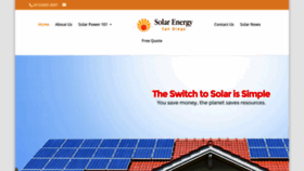 What Solarenergysandiego.org website looked like in 2020 (4 years ago)