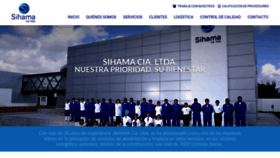 What Sihama.com.ec website looked like in 2020 (4 years ago)