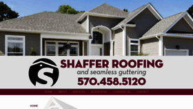 What Shafferroofing.com website looked like in 2020 (4 years ago)