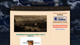 What Southern-trails.org website looked like in 2020 (4 years ago)