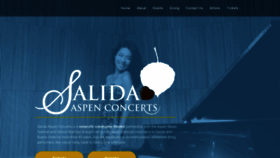 What Salidaaspenconcerts.org website looked like in 2020 (4 years ago)