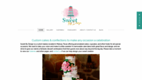 What Sweetbydesigncakes.com website looked like in 2020 (4 years ago)