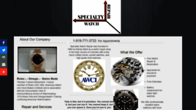 What Specialtywatchrepair.com website looked like in 2020 (4 years ago)