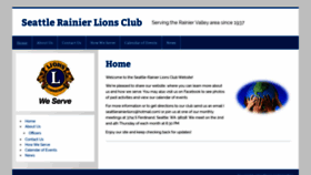 What Seattlerainierlions.com website looked like in 2020 (4 years ago)