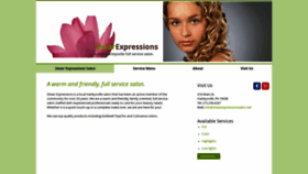 What Shearexpressionssalon.net website looked like in 2020 (4 years ago)