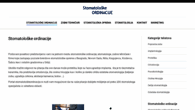 What Stomatoloskeordinacije.rs website looked like in 2020 (4 years ago)