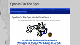 What Sparkleonthespot.com website looked like in 2020 (4 years ago)