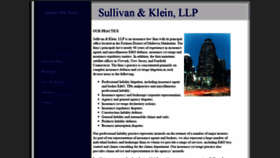 What Sullivankleinlaw.com website looked like in 2020 (4 years ago)