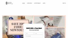 What Skinbeautifulrx.com website looked like in 2020 (4 years ago)