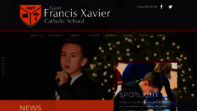 What Sfxcatholicschool.org website looked like in 2020 (4 years ago)