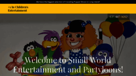 What Smallworldentertainment.com website looked like in 2020 (4 years ago)