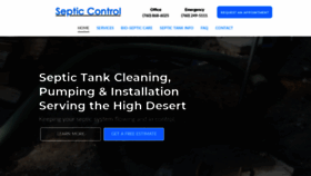 What Septiccontrol.com website looked like in 2020 (4 years ago)
