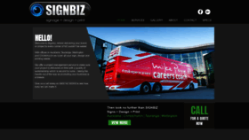What Signbiz.co.nz website looked like in 2020 (4 years ago)