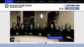What Saratogafamilydental.com website looked like in 2020 (4 years ago)