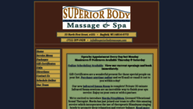 What Superiorbodymassage.com website looked like in 2020 (4 years ago)