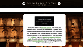 What Sevenlakesstation.com website looked like in 2020 (4 years ago)