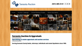 What Sarasotaauction.com website looked like in 2020 (4 years ago)