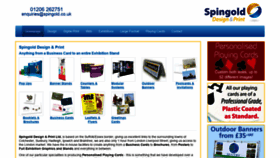 What Spingold.co.uk website looked like in 2020 (4 years ago)