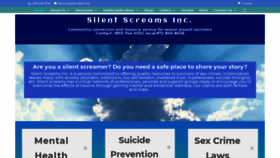 What Silentscreams4help.org website looked like in 2020 (4 years ago)