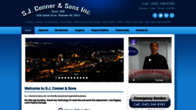What Sjconner.com website looked like in 2020 (4 years ago)