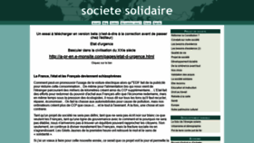 What Societe-solidaire.fr website looked like in 2020 (4 years ago)
