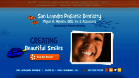 What Sanleandropediatricdentistry.com website looked like in 2020 (4 years ago)