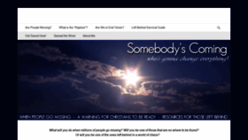 What Somebodyscoming.com website looked like in 2020 (4 years ago)