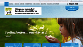 What Sflallergy.com website looked like in 2020 (4 years ago)