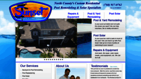 What Sunsetpoolco.com website looked like in 2020 (4 years ago)