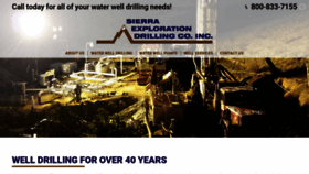 What Sierraexplorationdrilling.com website looked like in 2020 (4 years ago)