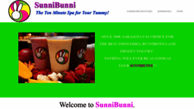 What Sunnibunni.com website looked like in 2020 (5 years ago)