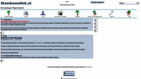 What Stamboomlink.nl website looked like in 2020 (4 years ago)