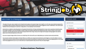 What Stringjob.com website looked like in 2020 (4 years ago)