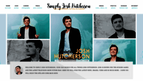 What Simplyjoshhutcherson.com website looked like in 2020 (4 years ago)