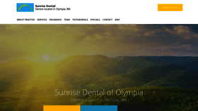What Sunrisedentalolympia.com website looked like in 2020 (4 years ago)