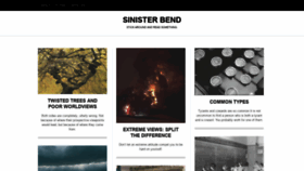 What Sinisterbend.com website looked like in 2020 (4 years ago)