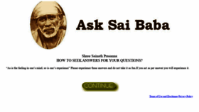 What Saibaba-answers.org website looked like in 2020 (4 years ago)