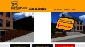 What Sfconstruct.be website looked like in 2020 (4 years ago)