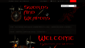 What Swordsandweapons.net website looked like in 2020 (6 years ago)