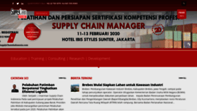 What Supplychainindonesia.com website looked like in 2020 (4 years ago)