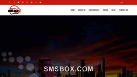 What Smsbox.com website looked like in 2020 (4 years ago)